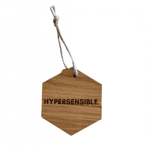 Porte-clés Zèbre en bois Hypersensible